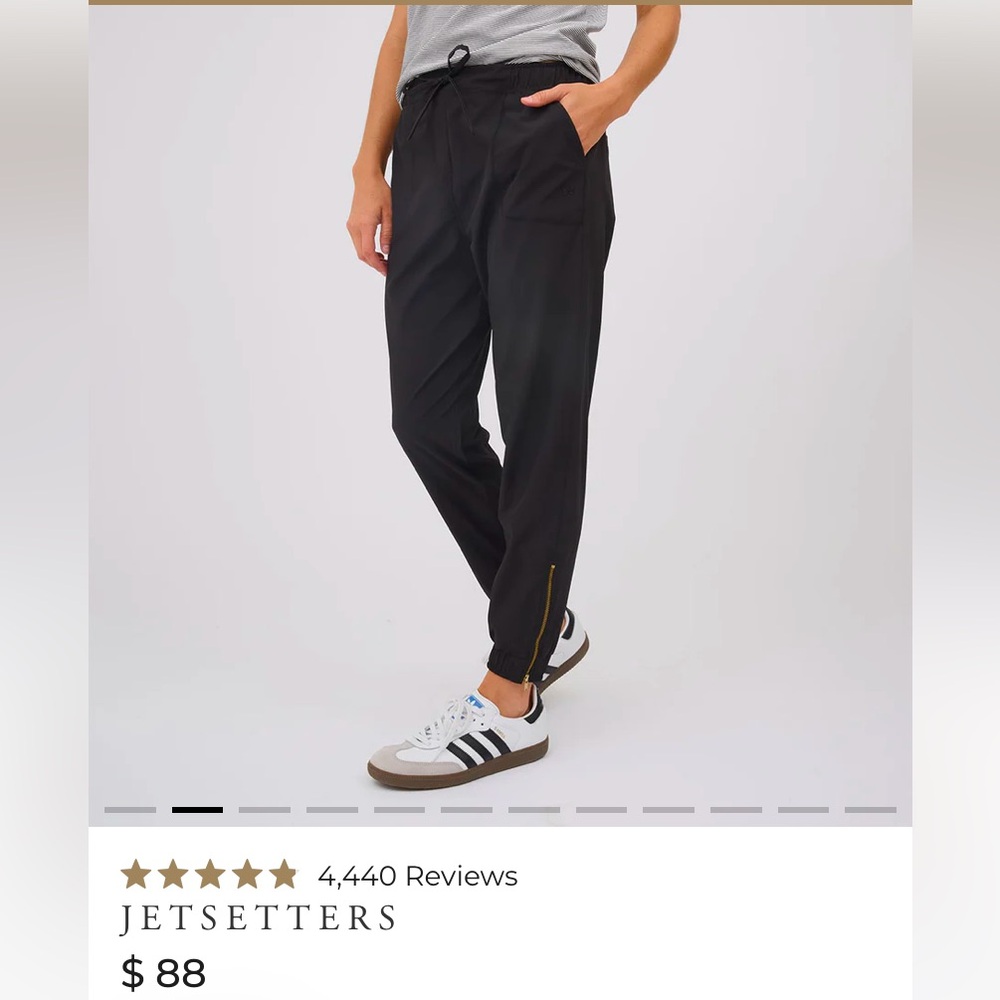 Albion Fit Black Jetsetter Joggers - Picture 2 of 12